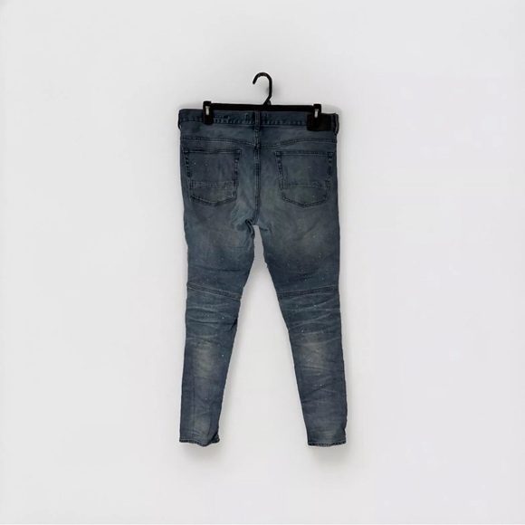 Pre-owned PacSun Mens 34 X 32 Comfort Stretch  Patch Skinny Jeans - Picture 2 of 5